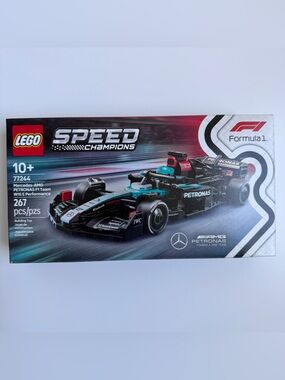 Sealed Lego Speed Champions Black and Teal Mercedes F1 Racer